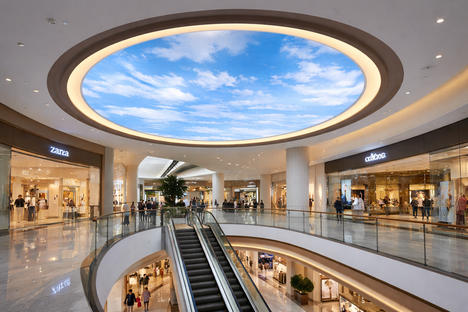 shopping mall lightbox display with complete system