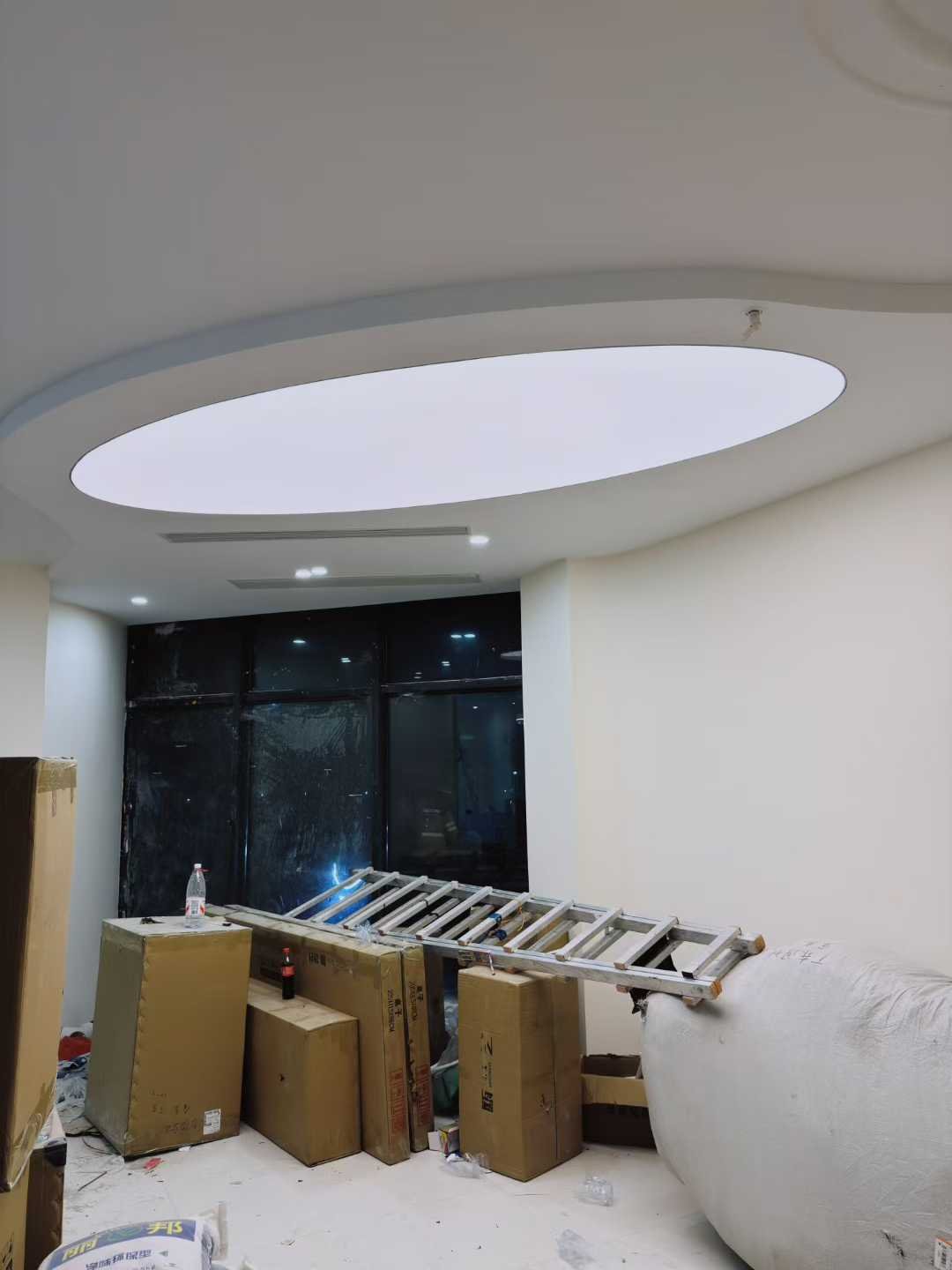 shopping mall advertising lightbox using UV soft film