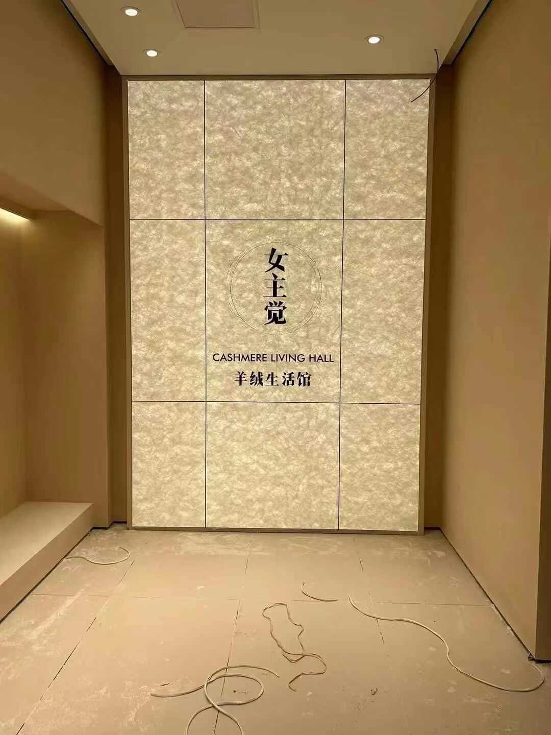 shopping mall public area lightbox display project